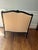 Contemporary Vintage Black Lacquered Bergère For Sale - Image 3 of 6