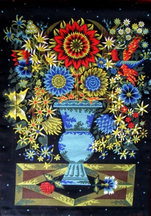 Alain Cornic for Aubusson French Mid-Century Handmade Wool Tapestry Paris