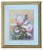 Vintage Original Still Life Watercolor Painting of Pink Lilies on a Purple and Goldenrod hued Background Signed by the...