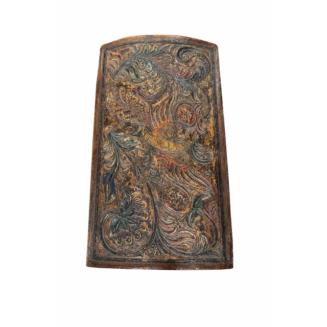 Auburn Vintage Late 20th Century Hand-Carved Wood Jewelry Chest – Old World Spanish Revival Style For Sale - Image 8 of 10