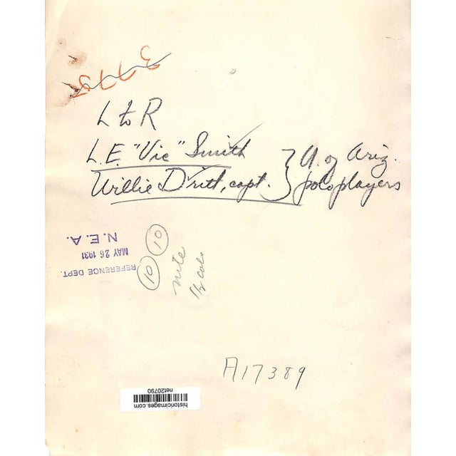 L to R: "Vic Smith & Willie Dritt, Capt." 8" x 10"