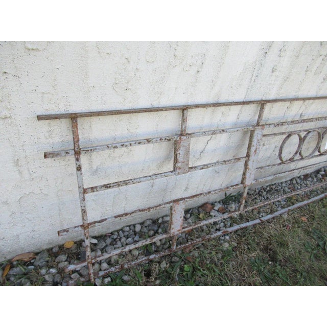 Antique Victorian Iron Gate Window Garden Fence Architectural Salvage Door #078 For Sale - Image 5 of 7