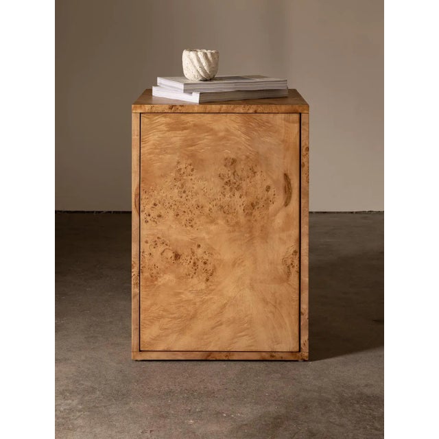 Not Yet Made - Made To Order Vernier Linear Side Table Natural, Left For Sale - Image 5 of 5