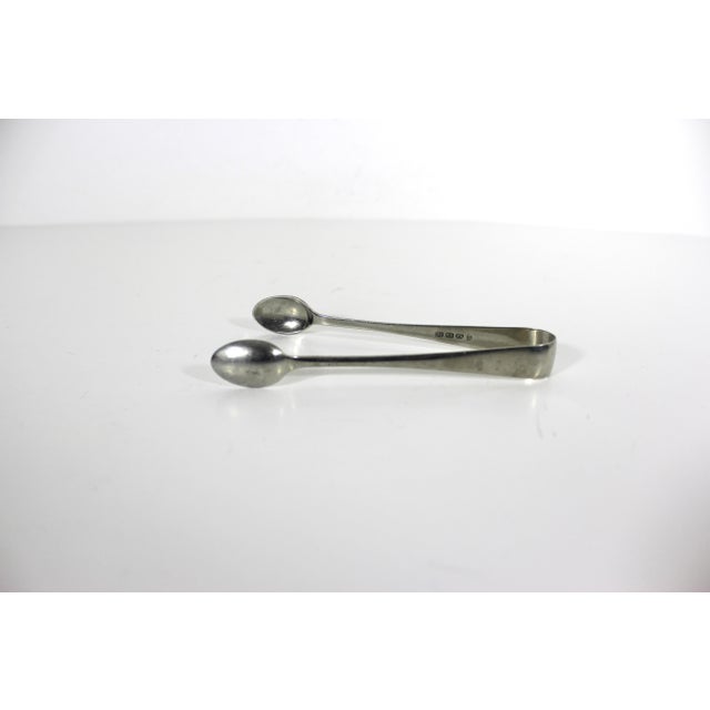 English Vintage Silver Sugar or Ice Tongs For Sale - Image 3 of 10