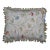 Mid 20th Century Silk Down Filled Morning Glory Floral Embroidered Tassel Lumbar Throw Pillow For Sale