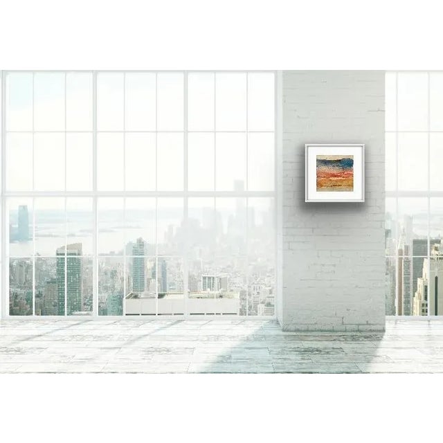 Blue Contemporary Abstract Watercolor Seascape Painting on Paper by Stephanie Cate For Sale - Image 8 of 8