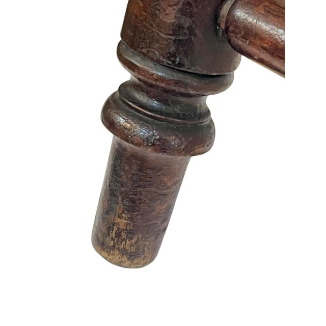 Wood Antique English Mahogany Butler’s Tray Table or Luggage Stand No Tray For Sale - Image 7 of 13