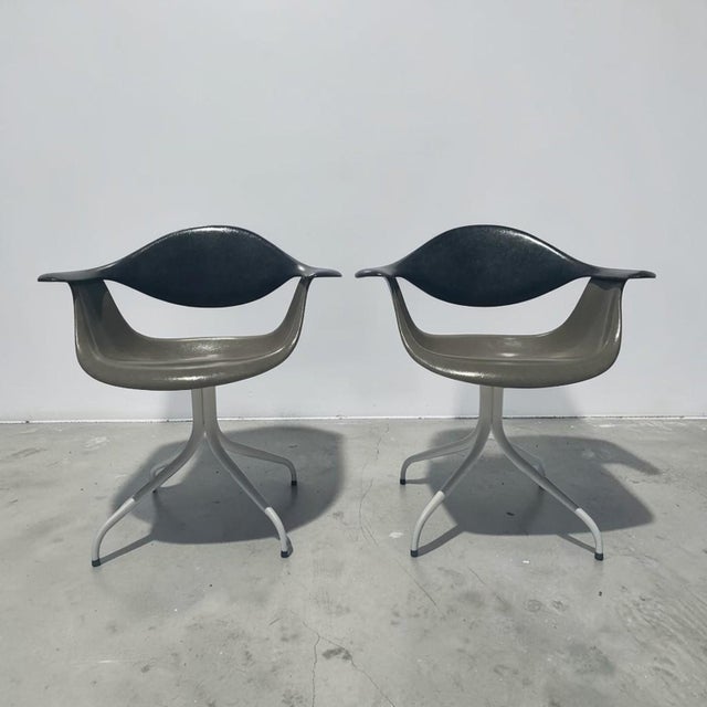 1950s George Nelson for Herman Miller Swag Leg Daf Chairs - a Pair For Sale - Image 10 of 11