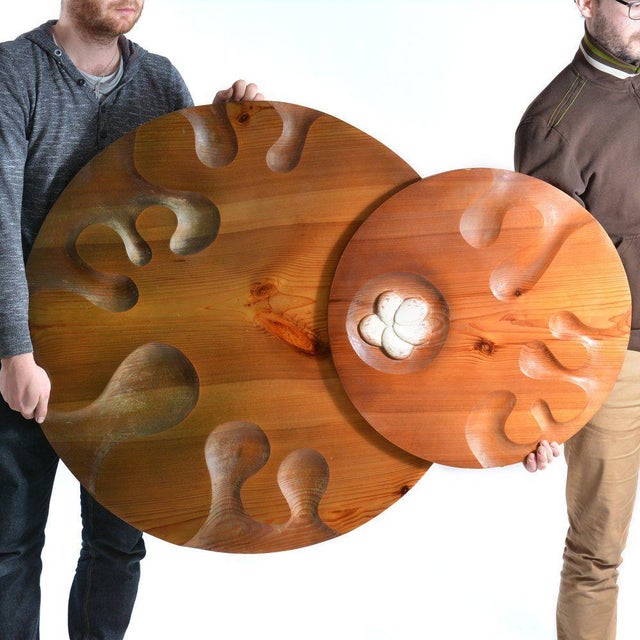 Wooden Wall Mounted Sculpture Alojz Petras, 1979 For Sale - Image 10 of 11