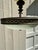American Vintage Flush Mount Fixture With Vintage Glass Shade For Sale - Image 3 of 9