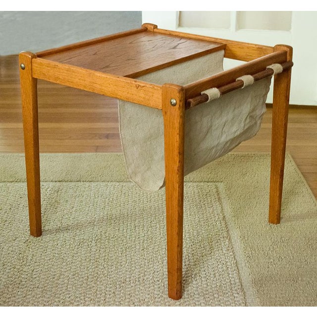 1965 Danish Modern Brdr Furbo Spottrup Teak And Canvas Magazine