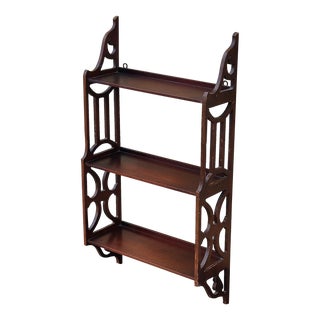 Mid 20th Century Ferguson Vintage 3-Tier Wall Mounted Shelf / Etagere For Sale