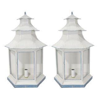 Classic French Wall Lamps Embodying the Aesthetics of Chinoiserie - Pair For Sale