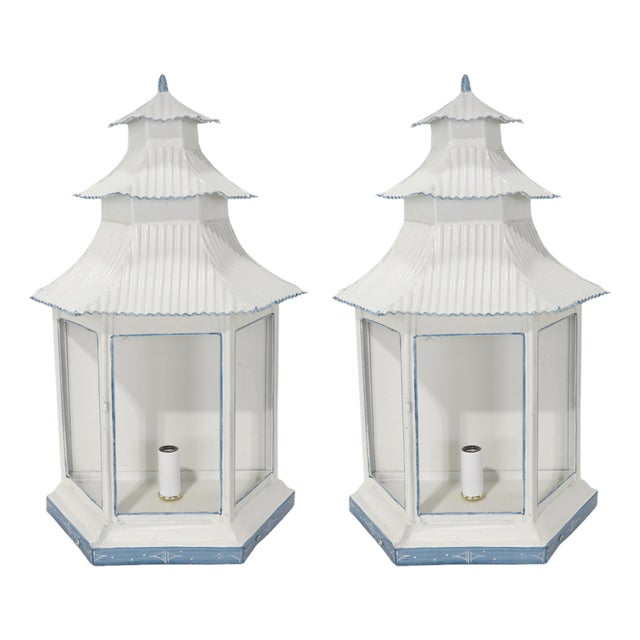 Classic French Wall Lamps Embodying the Aesthetics of Chinoiserie - Pair For Sale