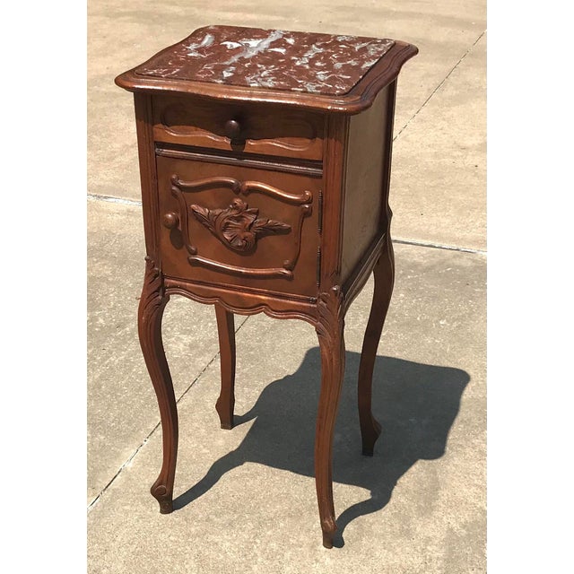 Antique French Marble Top Night Stand Chairish