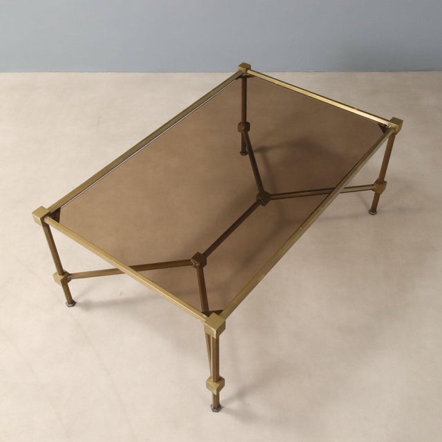 Coffee Table in Brass For Sale - Image 5 of 7