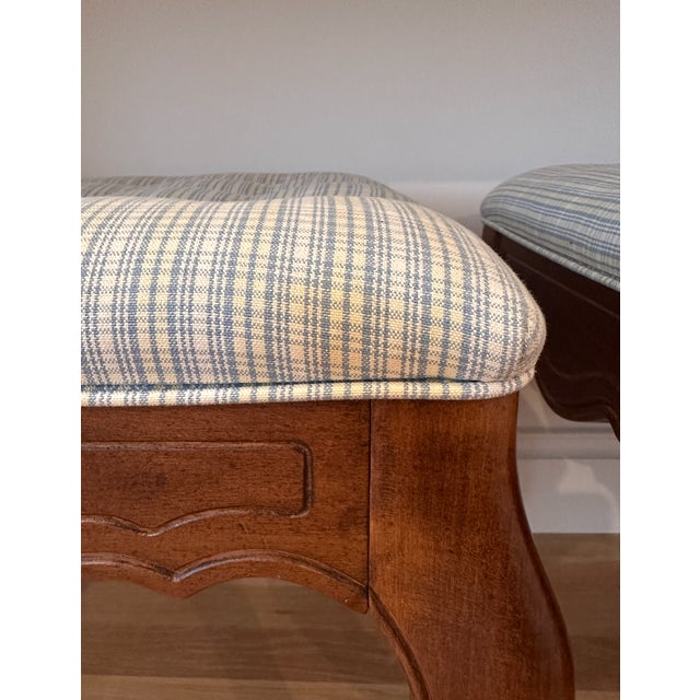 Vintage Ethan Allen French Country Ottomans - A Pair For Sale - Image 12 of 12