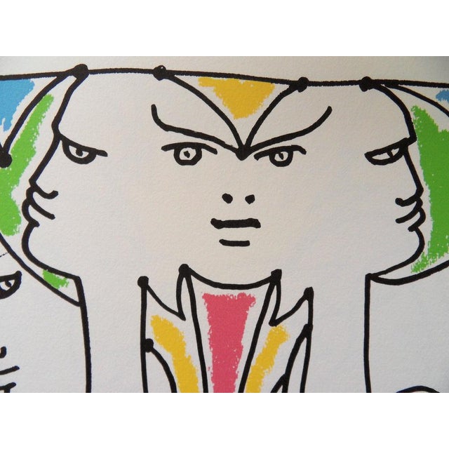 Jean COCTEAU (1889-1963) Europe - Anger between states, 1961 Lithography Signed and dated in the plate On vellum,...