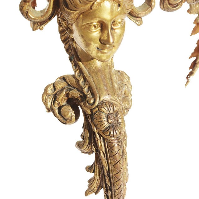 Rococo Table in Gilded Bronze with Marble Top, 1800s For Sale - Image 15 of 16