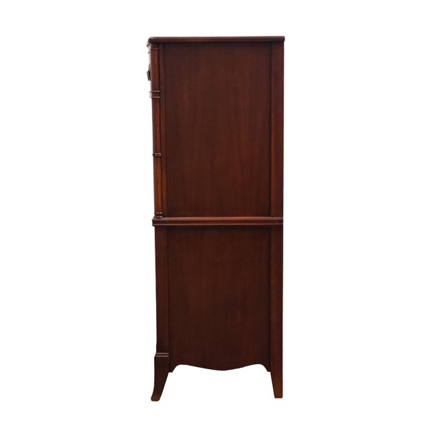 Huntley Furniture Solid Mahogany Traditional Duncan Phyfe Style 34" Chest of Drawers 1850 For Sale - Image 10 of 14