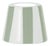Zafferano Ceramic Sage Green Striped Shade for Poldina Micro Lido Lamp For Sale