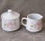 SKU: OT 2367 NEW Liette International Creamer & Sugar Bowl Set Pink Dogwood Blossoms Ceramic This gorgeous creamer and...