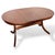 Mid-Century Teak S-Form Oval Extending Dining Table, 1960s For Sale - Image 4 of 10