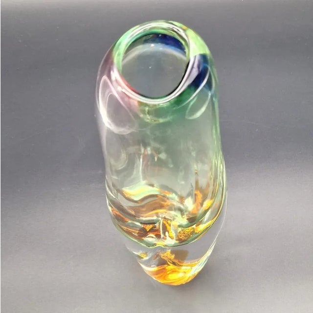 Madorious Glass Vase by Josef Rozinek for Borske, 1960s For Sale - Image 4 of 10