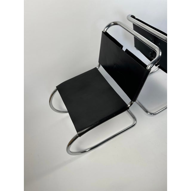 MR10 Chairs by Ludwig Mies Van Der Rohe for Knoll International, 1970s, Set of 2 For Sale - Image 10 of 11