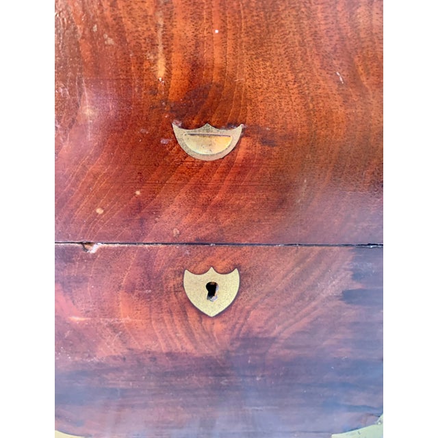 Late 19th Century French Mahogany Decanter Box With Brass Detail For Sale - Image 10 of 12