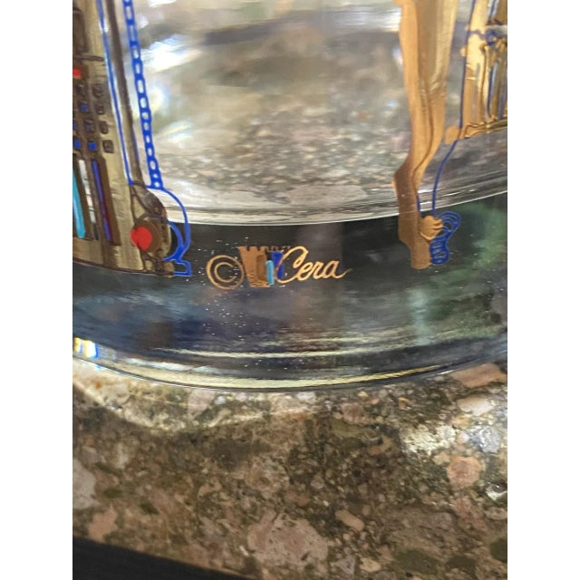 King Tut by Cera High Ball Glasses -Set of 12 For Sale - Image 9 of 10