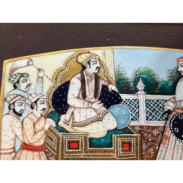 Late 19th Century Indian Mughal Painting For Sale In San Antonio - Image 6 of 9
