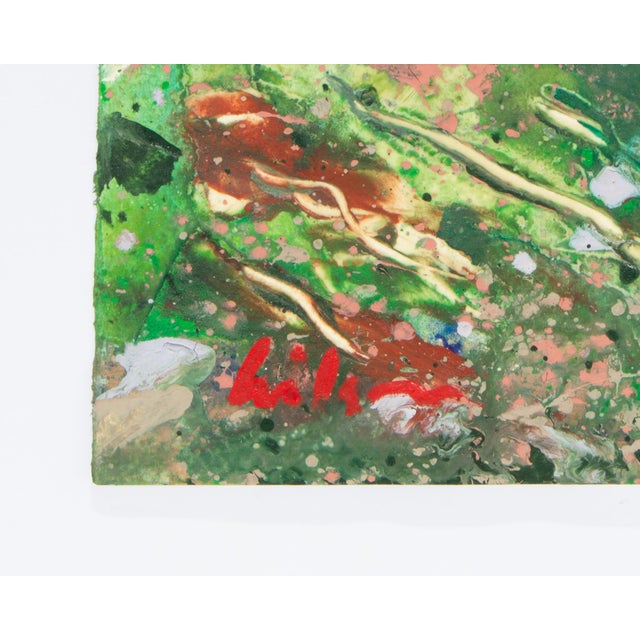 1980s Abstract Acrylic Landscape by Harry Hilson For Sale In Indianapolis - Image 6 of 7