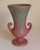 A striking vintage American art pottery vase by Camark of Camden, Arkansas. Shape 815 features a tall, flaring trumpet-...