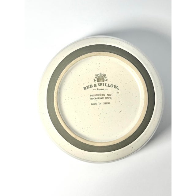 Bee & Willow “Milbrook, White” 12 Ceramic Coupe All Purpose Large Bowls For Sale In Dallas - Image 6 of 6