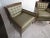 Dupioni Silk Armchairs Attributed to t.h. Robsjohn-Gibbings - a Pair For Sale - Image 9 of 11