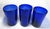 Mid-Century Modern Vintage Cobalt Blue Blown Drinking Glasses - Set of 3 For Sale - Image 3 of 10