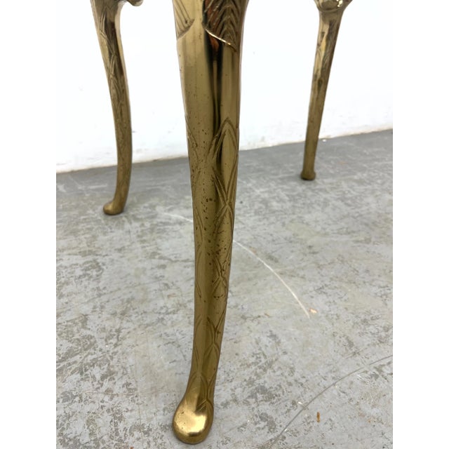 Brass 1970s Brass Glit Side Table in the Style of p.e. Guerin For Sale - Image 8 of 8