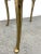 Brass 1970s Brass Glit Side Table in the Style of p.e. Guerin For Sale - Image 8 of 8