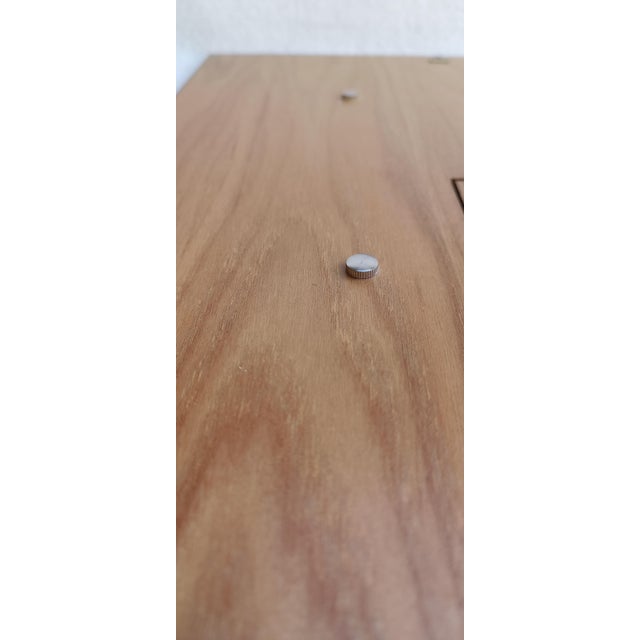 Wood and Chrome Metal Photo Frame, 1970s For Sale - Image 10 of 12