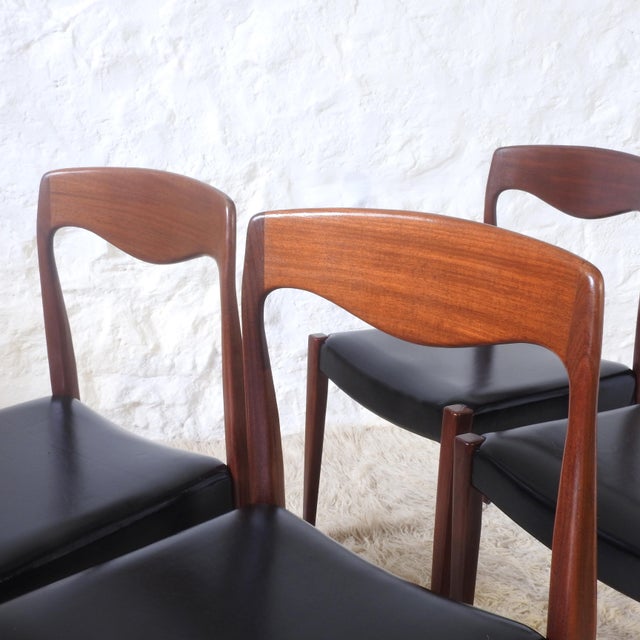 Scandinavian Style Dining Chairs, France, 1960s, Set of 4 For Sale - Image 10 of 17