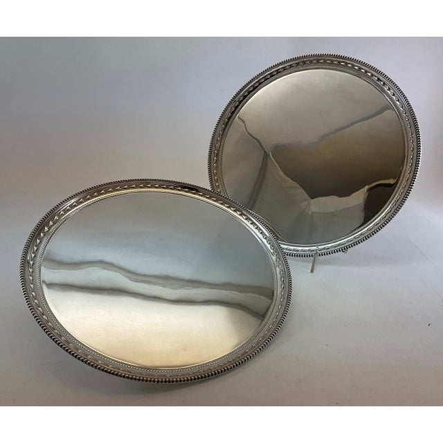 Silver Wonderful Beaded Salver For Sale In New York - Image 6 of 17