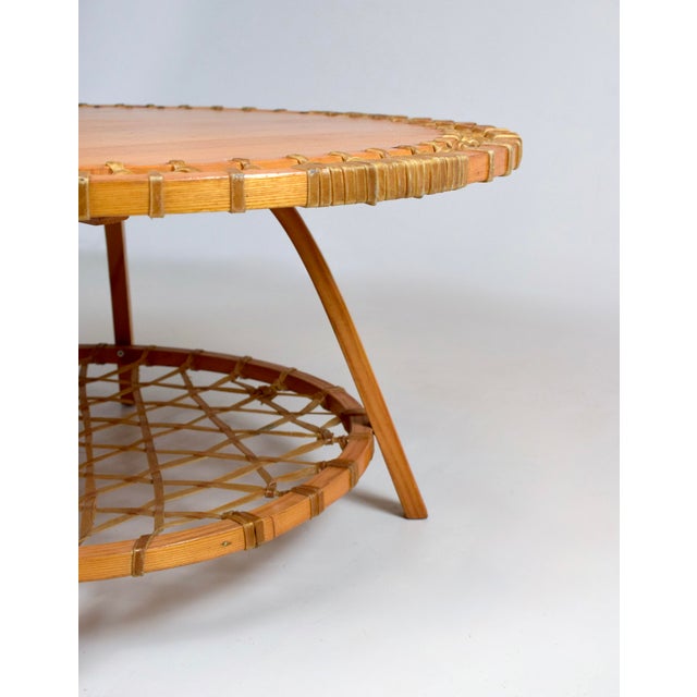 Vintage Snowshoe Coffee Table by SnoCraft, Norway Maine For Sale - Image 9 of 10