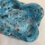 1950s Vintage Mid-Century Murano Millefiori Blue Ruffled Glass Bowl - Fratelli Toso For Sale - Image 5 of 10