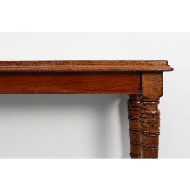 Large William IV Walnut Console Table, United Kingdom, 1840s For Sale - Image 5 of 13