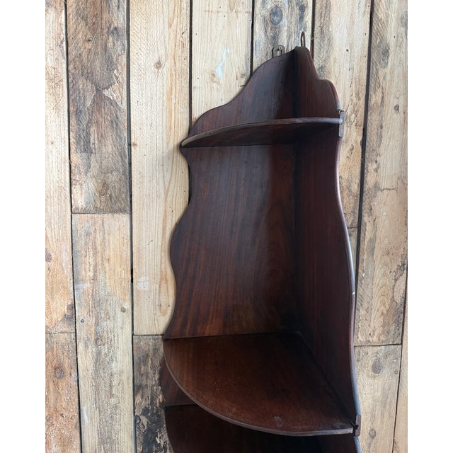 Antique Corner Shelf in Wood For Sale - Image 4 of 8