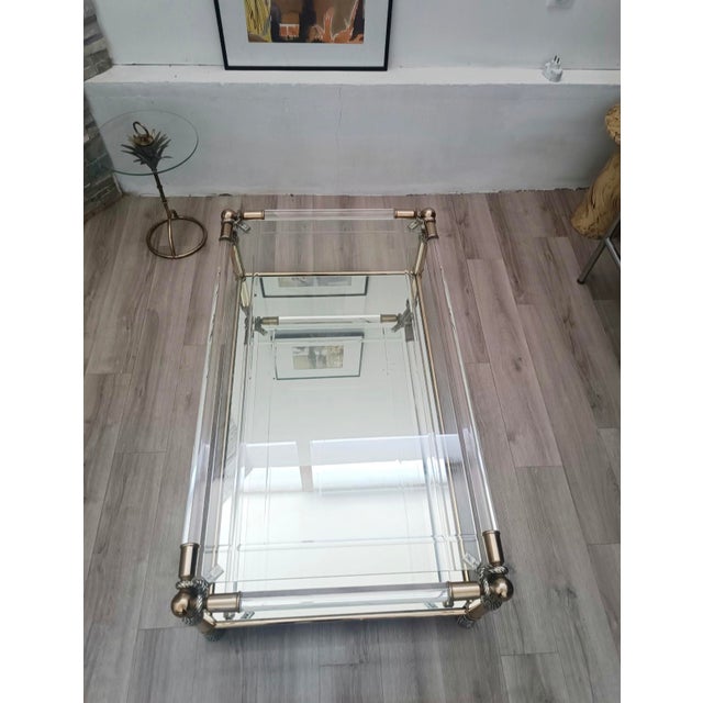 Hollywood Regency Vintage Coffee Table by Curvasa, 1970s For Sale - Image 3 of 7