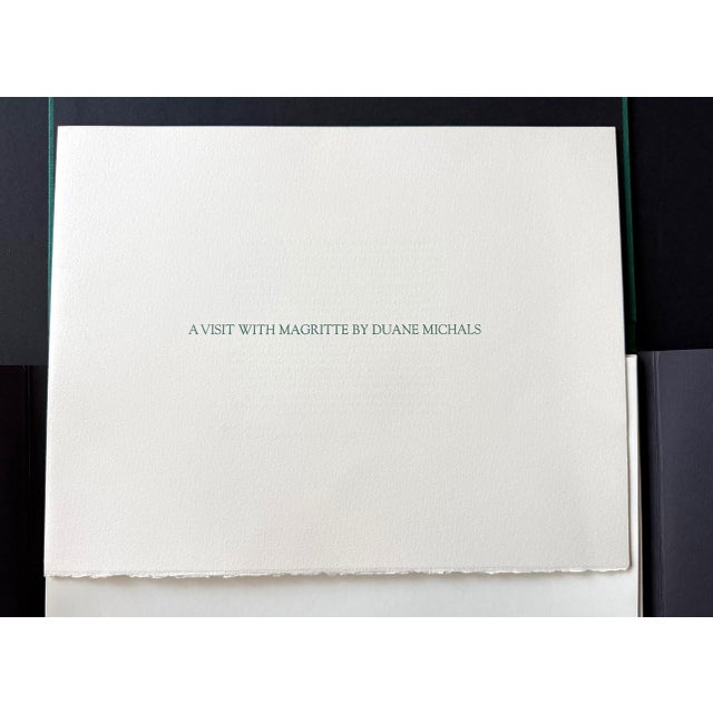 Modern Complete Editioned Portfolio A Visit with Magritte by Duane Michals For Sale - Image 3 of 15