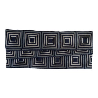 Samuel & Sons Blue Embroidered Trim- 2 Yards For Sale