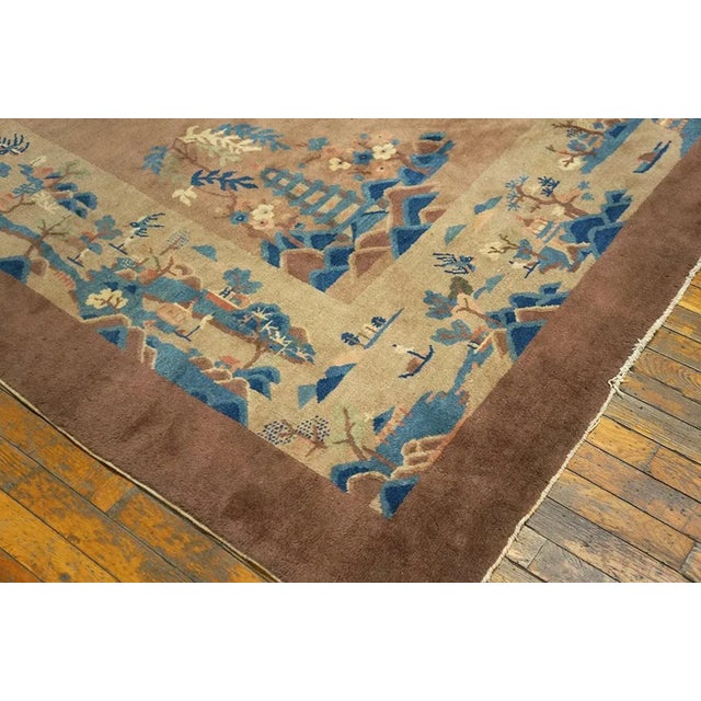 1920s Early 20th Century Chinese Peking Carpet For Sale - Image 5 of 7
